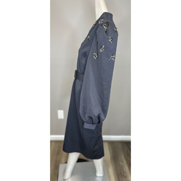 NWT BADGLEY MISCHKA Scuba Belted Sheath with Brooches Size US8 $550 - Picture 5 of 8